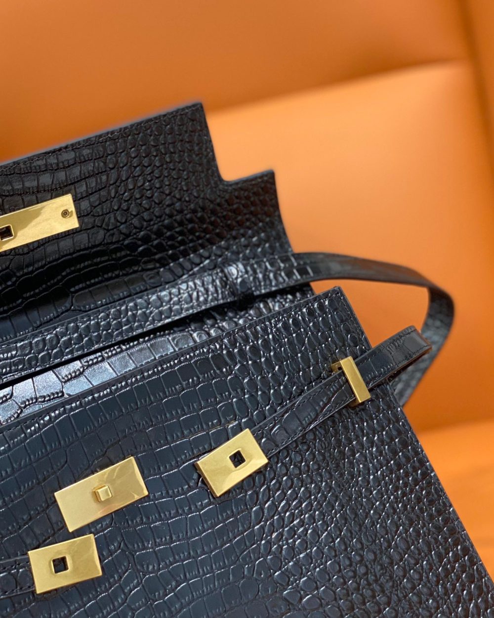 [REP 1:1] Saint Laurent Manhattan Shoulder Bag Black For Women 11.4in/29cm YSL 579271DND0J1000