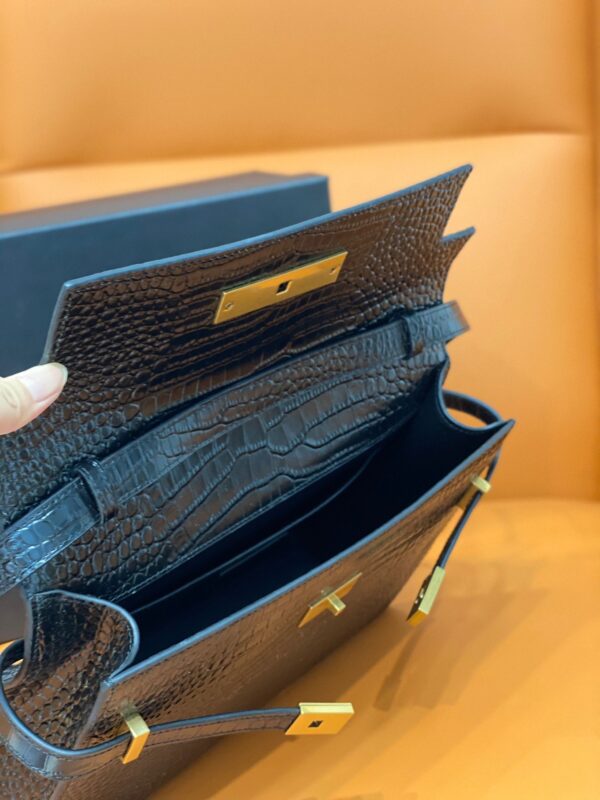 [REP 1:1] Saint Laurent Manhattan Shoulder Bag Black For Women 11.4in/29cm YSL 579271DND0J1000