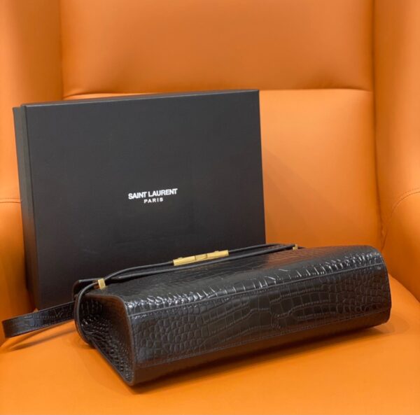 [REP 1:1] Saint Laurent Manhattan Shoulder Bag Black For Women 11.4in/29cm YSL 579271DND0J1000