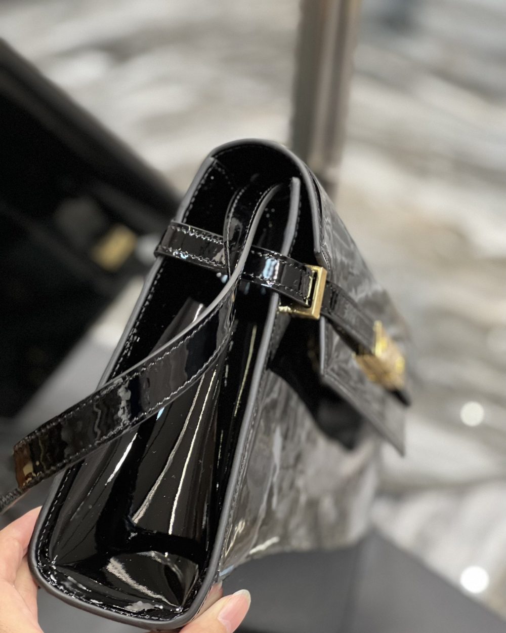 [REP 1:1] Saint Laurent Manhattan Shoulder Bag Black For Women 11.4in/29cm YSL