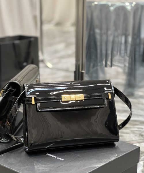 [REP 1:1] Saint Laurent Manhattan Shoulder Bag Black For Women 11.4in/29cm YSL