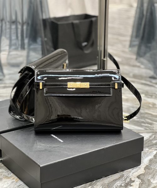 [REP 1:1] Saint Laurent Manhattan Shoulder Bag Black For Women 11.4in/29cm YSL