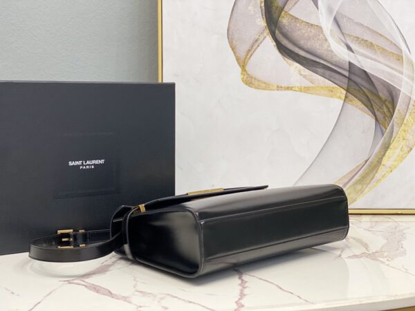 [REP 1:1] Saint Laurent Manhattan Shoulder Bag In Box Black For Women 11.4in/29cm YSL 5792710SX0W1000