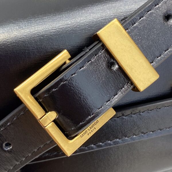 [REP 1:1] Saint Laurent Manhattan Shoulder Bag In Box Black For Women 11.4in/29cm YSL 5792710SX0W1000