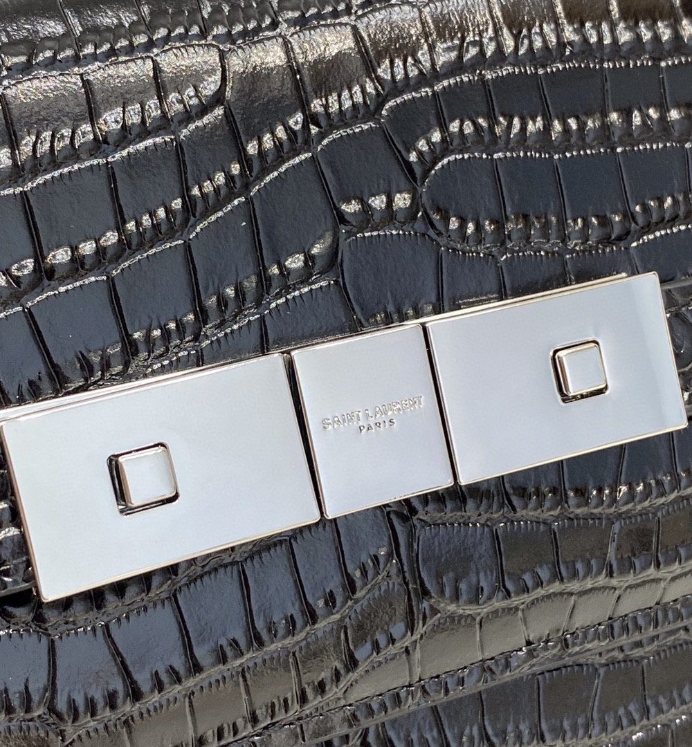 [REP 1:1] Saint Laurent Manhattan Shoulder Bag In-Shiny Black For Women 11.4in/29cm YSL 579271DND0J1000