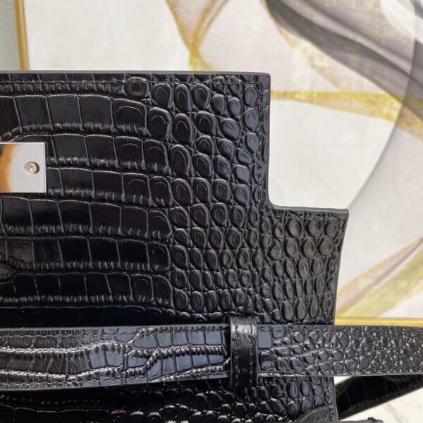 [REP 1:1] Saint Laurent Manhattan Shoulder Bag In-Shiny Black For Women 11.4in/29cm YSL 579271DND0J1000