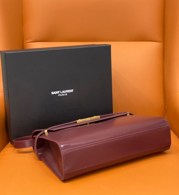 [REP 1:1] Saint Laurent Manhattan Shoulder Bag Rouge Legion For Women 11.4in/29cm YSL 5792710SX0W6475