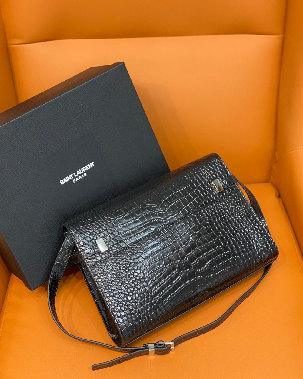 [REP 1:1] Saint Laurent Manhattan Small Shoulder Bag Black For Women 11.4in/29cm YSL 579271DND0J1000