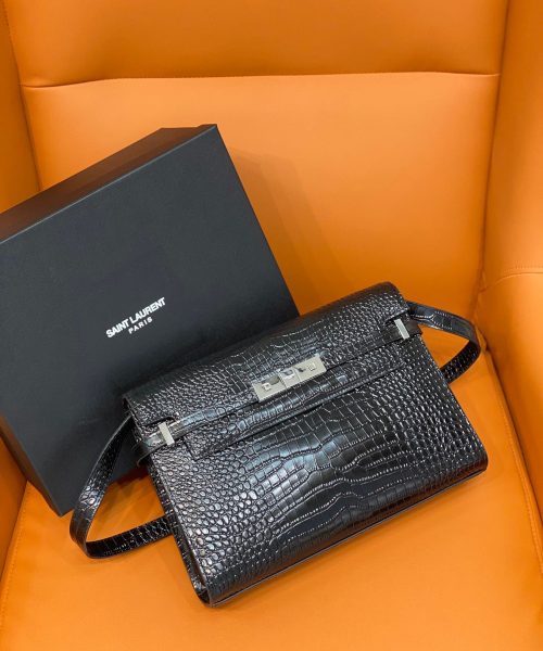 [REP 1:1] Saint Laurent Manhattan Small Shoulder Bag Black For Women 11.4in/29cm YSL 579271DND0J1000