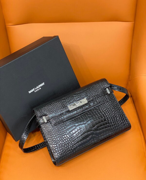 [REP 1:1] Saint Laurent Manhattan Small Shoulder Bag Black For Women 11.4in/29cm YSL 579271DND0J1000