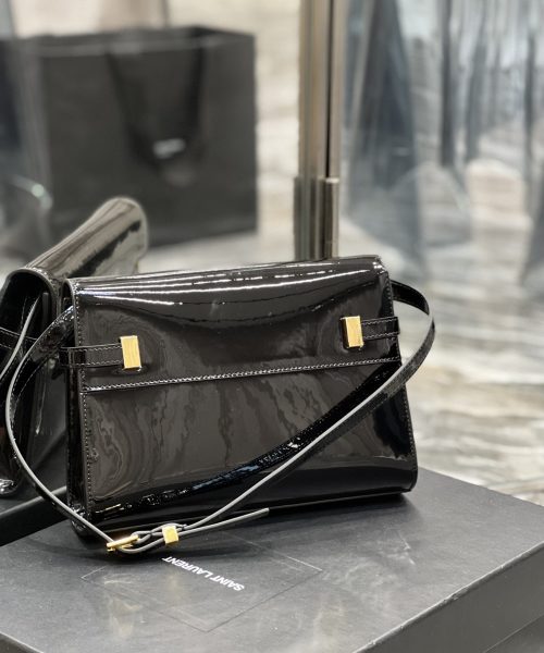 [REP 1:1] Saint Laurent Manhattan Small Shoulder Bag Black For Women 9.4in/24cm YSL 675626B870J1000