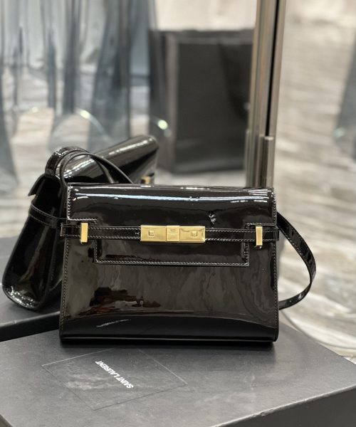 [REP 1:1] Saint Laurent Manhattan Small Shoulder Bag Black For Women 9.4in/24cm YSL 675626B870J1000