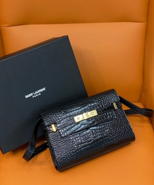 [REP 1:1] Saint Laurent Manhattan Small Shoulder Bag Black For Women 9.4in/24cm YSL 675626DND0W1000