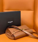 [REP 1:1] Saint Laurent Manhattan Small Shoulder Bag Brown For Women 9.4in/24cm YSL 6756260SXPW6362