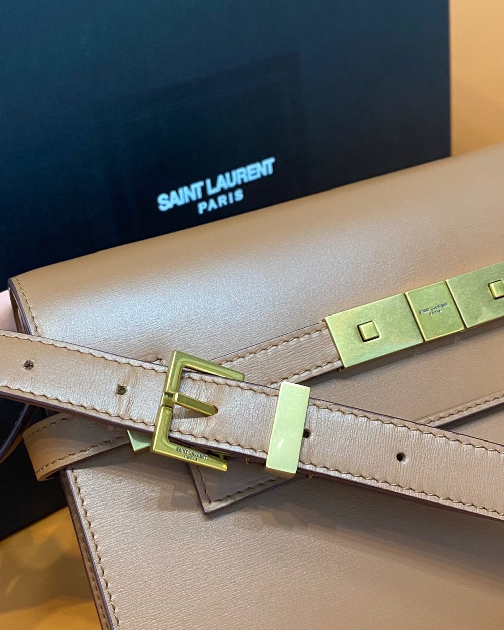 [REP 1:1] Saint Laurent Manhattan Small Shoulder Bag Brown For Women 9.4in/24cm YSL 6756260SXPW6362