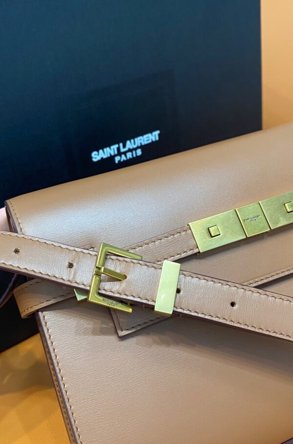 [REP 1:1] Saint Laurent Manhattan Small Shoulder Bag Brown For Women 9.4in/24cm YSL 6756260SXPW6362
