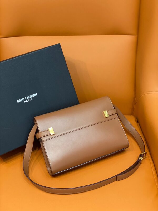 [REP 1:1] Saint Laurent Manhattan Small Shoulder Bag Brown For Women 9.4in/24cm YSL 6756260SXPW6362