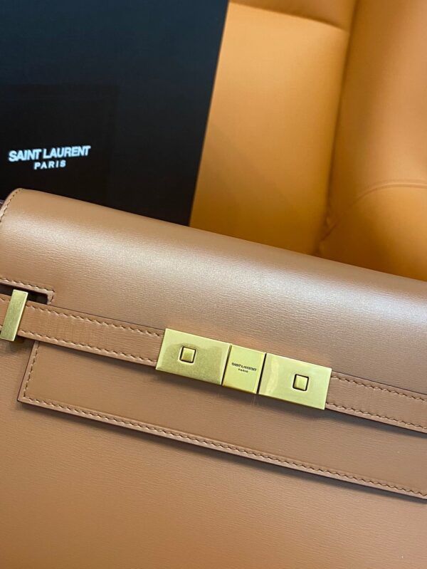 [REP 1:1] Saint Laurent Manhattan Small Shoulder Bag Brown For Women 9.4in/24cm YSL 6756260SXPW6362