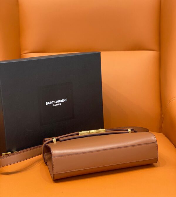 [REP 1:1] Saint Laurent Manhattan Small Shoulder Bag Brown For Women 9.4in/24cm YSL 6756260SXPW6362