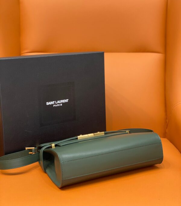 [REP 1:1] Saint Laurent Manhattan Small Shoulder Bag Dark Green For Women 9.4in/24cm YSL