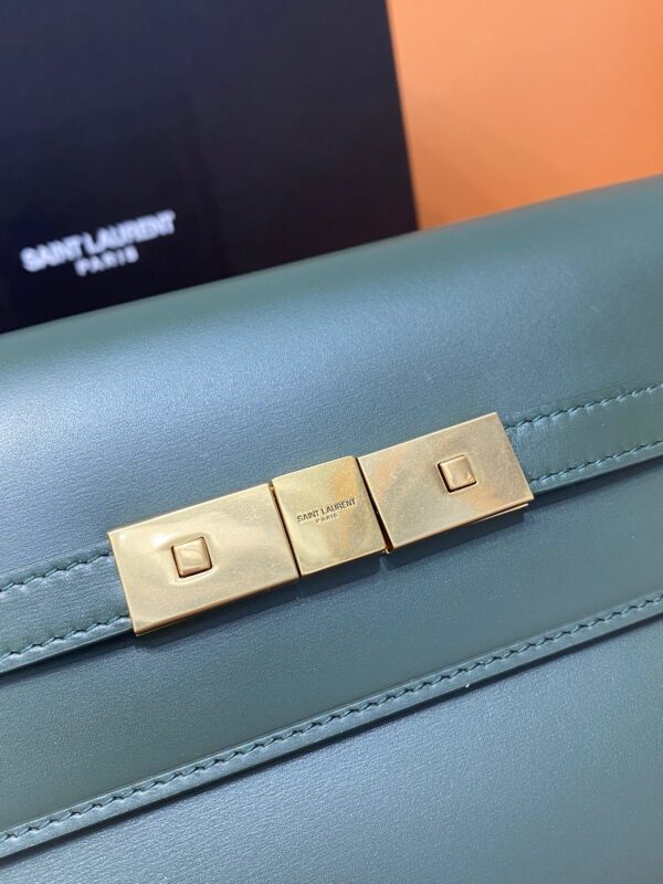 [REP 1:1] Saint Laurent Manhattan Small Shoulder Bag Dark Green For Women 9.4in/24cm YSL