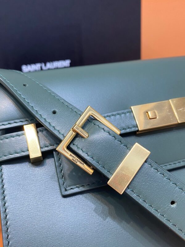 [REP 1:1] Saint Laurent Manhattan Small Shoulder Bag Dark Green For Women 9.4in/24cm YSL