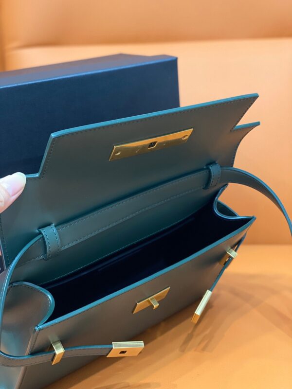 [REP 1:1] Saint Laurent Manhattan Small Shoulder Bag Dark Green For Women 9.4in/24cm YSL
