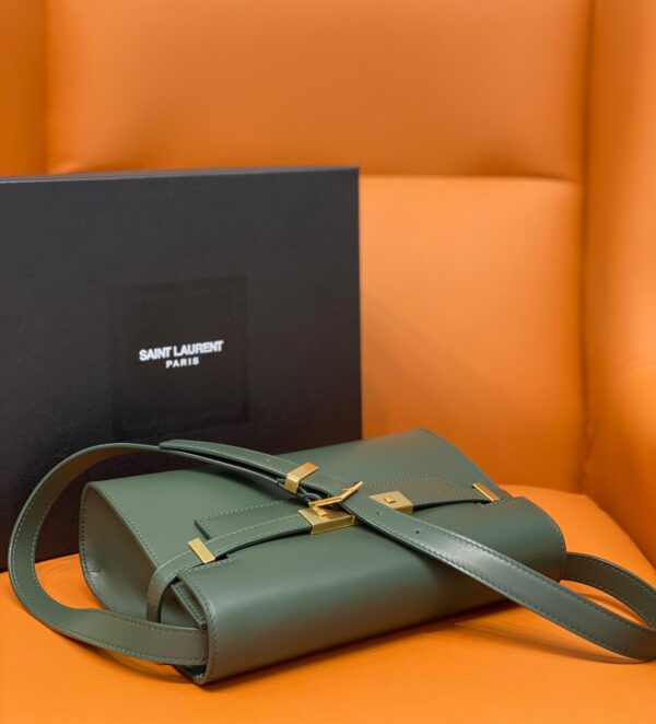 [REP 1:1] Saint Laurent Manhattan Small Shoulder Bag Dark Green For Women 9.4in/24cm YSL
