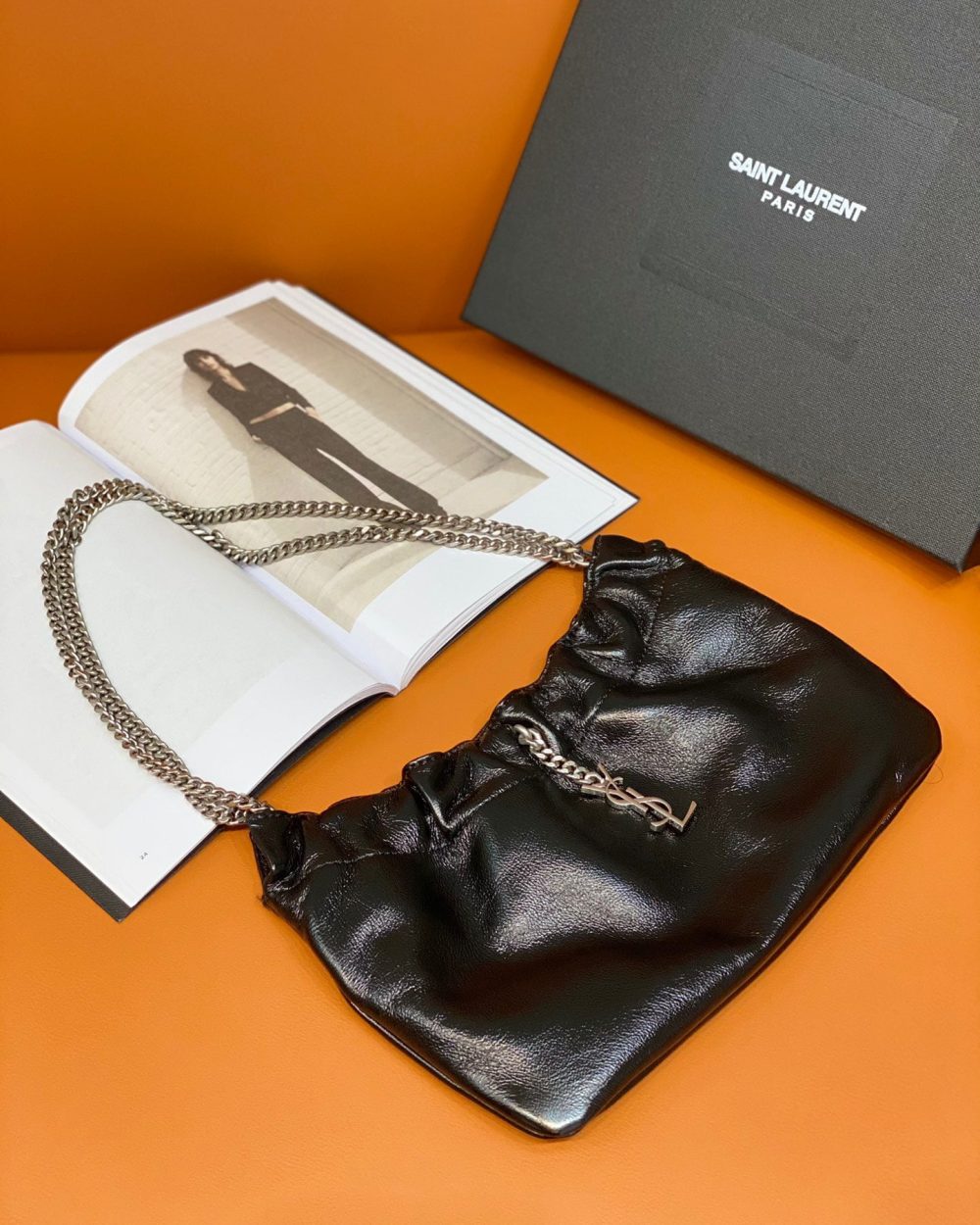 [REP 1:1] Saint Laurent Mini Shoulder Bag Black For Women 9.5in/24cm P00596046