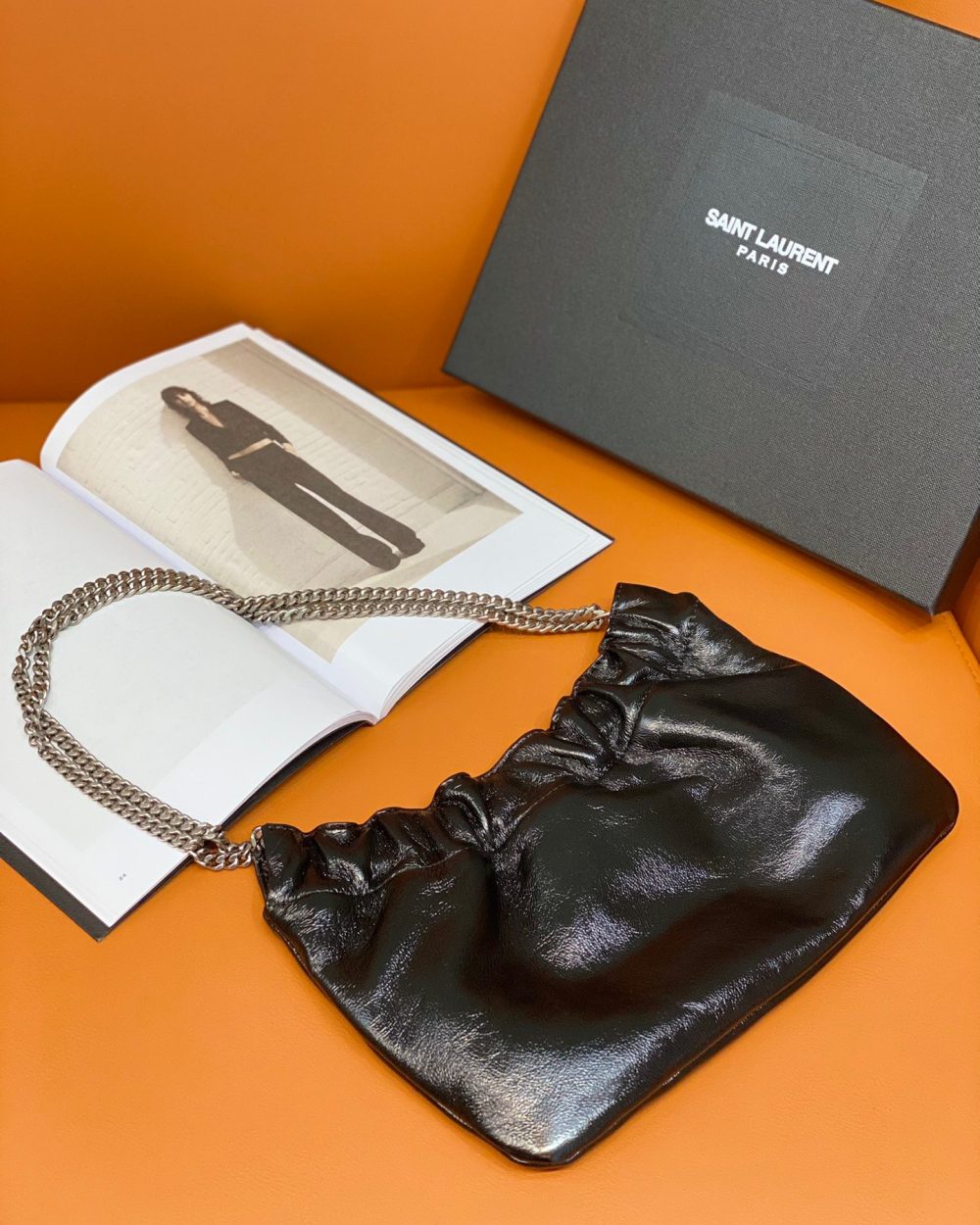 [REP 1:1] Saint Laurent Mini Shoulder Bag Black For Women 9.5in/24cm P00596046