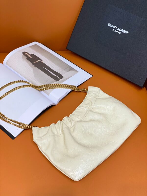 [REP 1:1] Saint Laurent Mini Shoulder Bag White For Women 9.5in/24cm P00596048