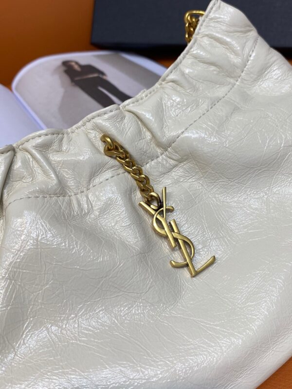 [REP 1:1] Saint Laurent Mini Shoulder Bag White For Women 9.5in/24cm P00596048