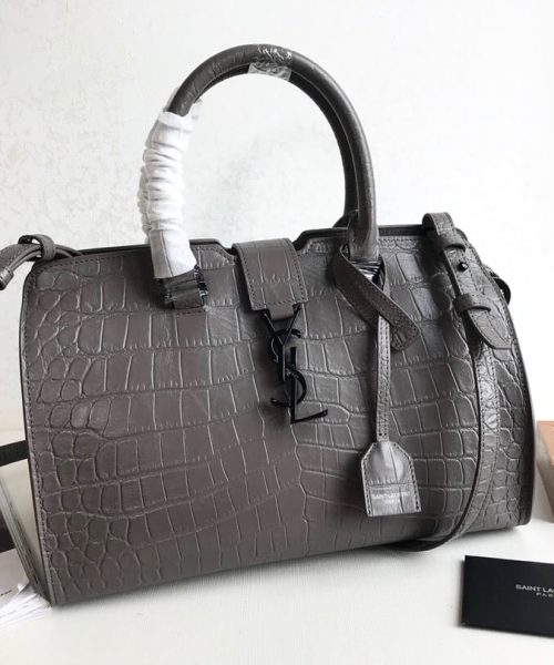 [REP 1:1] Saint Laurent Monogram Cabas Small Gray For Women 12in/31cm YSL