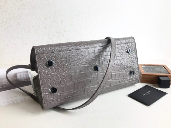 [REP 1:1] Saint Laurent Monogram Cabas Small Gray For Women 12in/31cm YSL