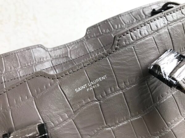 [REP 1:1] Saint Laurent Monogram Cabas Small Gray For Women 12in/31cm YSL
