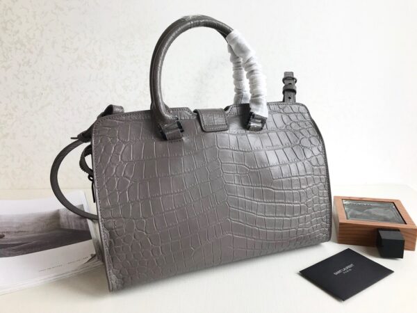 [REP 1:1] Saint Laurent Monogram Cabas Small Gray For Women 12in/31cm YSL