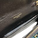 [REP 1:1] Saint Laurent Monogram Quilted Shoulder Bag Black For Women 9in/23cm YSL 118-2000644-377828BOW01