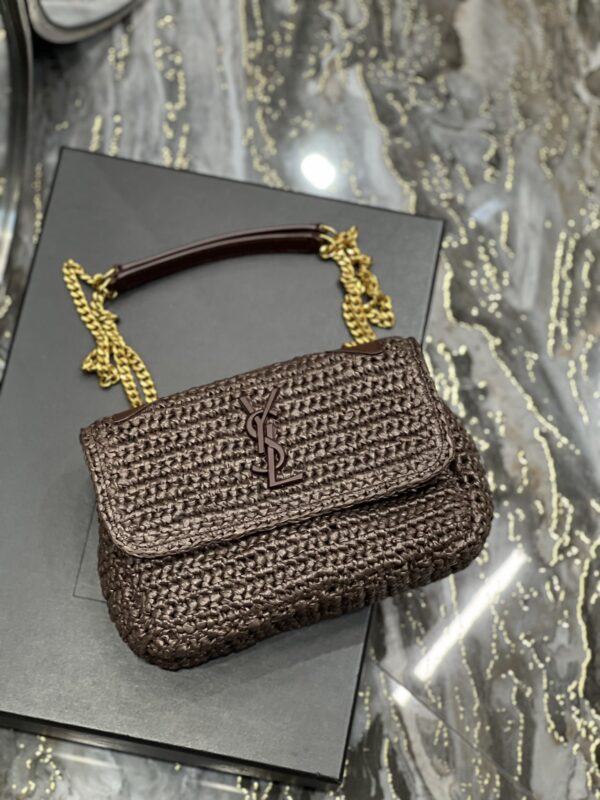 [REP 1:1] Saint Laurent Niki Baby Chain Bag Dark Brown For Women, Women's Bags 8.2in/21cm YSL