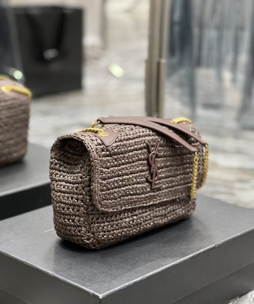 [REP 1:1] Saint Laurent Niki Baby Chain Bag Dark Brown For Women, Women's Bags 8.2in/21cm YSL