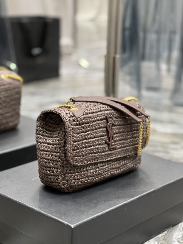 [REP 1:1] Saint Laurent Niki Baby Chain Bag Dark Brown For Women, Women's Bags 8.2in/21cm YSL