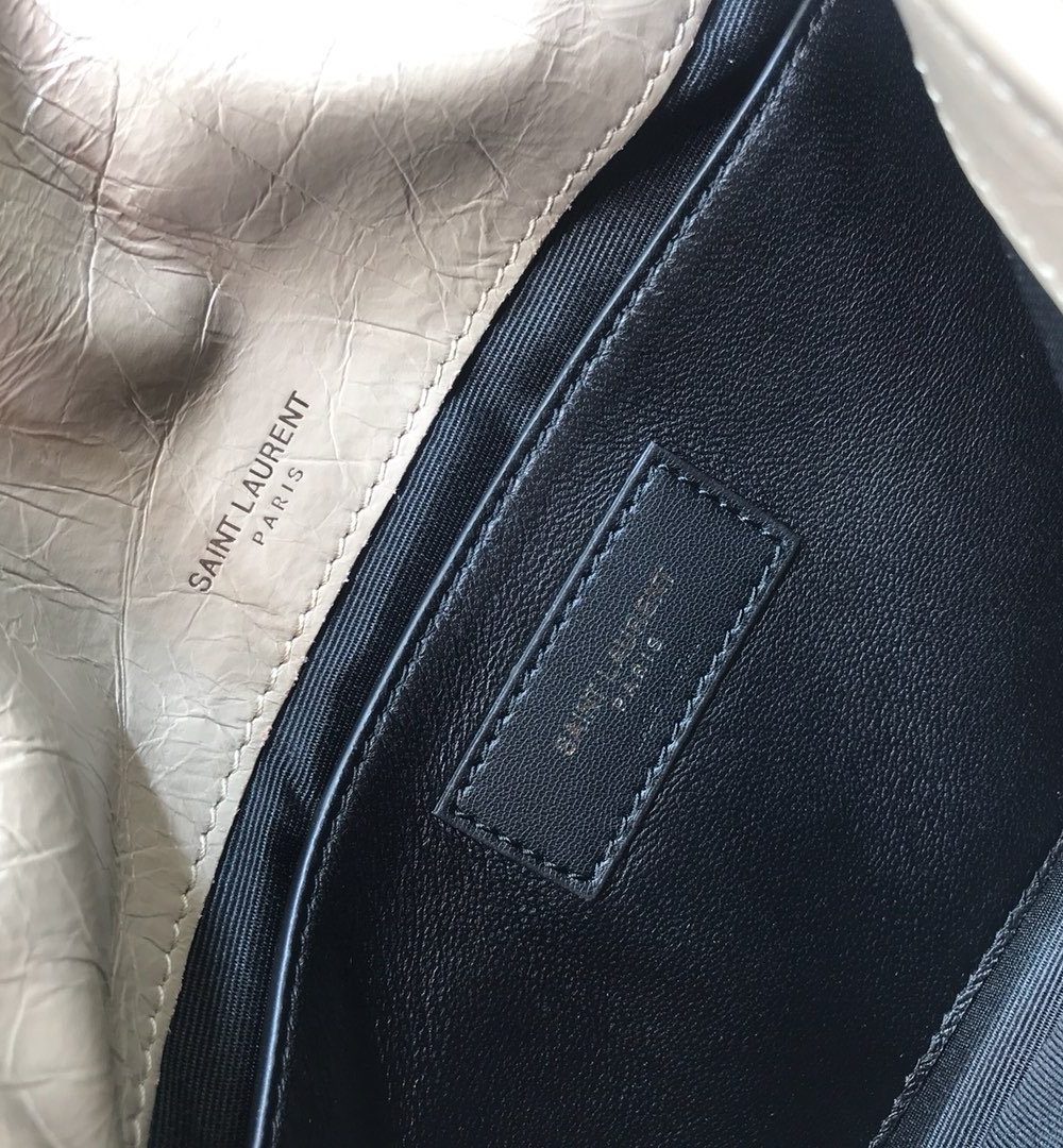 [REP 1:1] Saint Laurent Niki Baby Chain Bag In Crinkled Vintage Beige For Women 8.2in/21cm YSL 6331600EN049956