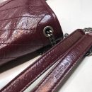 [REP 1:1] Saint Laurent Niki Baby Chain Bag In Crinkled Vintage  Burgundy For Women 8.2in/21cm YSL 6331600EN046475