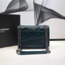 [REP 1:1] Saint Laurent Niki Baby Chain Bag In Crinkled Vintage Dark Green For Women 8.2in/21cm YSL