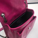 [REP 1:1] Saint Laurent Niki Baby Chain Bag In Crinkled Vintage Dark Pink For Women 8.2in/21cm YSL