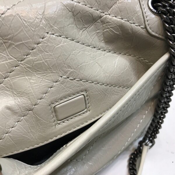 [REP 1:1] Saint Laurent Niki Baby Chain Bag In Crinkled Vintage White For Women 8.2in/21cm YSL 6331600EN049207