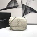 [REP 1:1] Saint Laurent Niki Baby Chain Bag In Crinkled Vintage White For Women 8.2in/21cm YSL 6331600EN049207