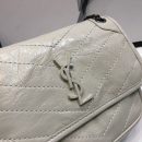 [REP 1:1] Saint Laurent Niki Baby Chain Bag In Crinkled Vintage White For Women 8.2in/21cm YSL 6331600EN049207