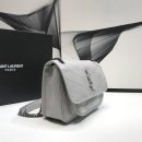[REP 1:1] Saint Laurent Niki Baby Chain Bag Vintage Grey For Women 8.2in/21cm YSL