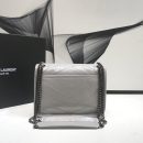 [REP 1:1] Saint Laurent Niki Baby Chain Bag Vintage Grey For Women 8.2in/21cm YSL