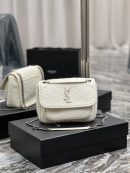 [REP 1:1] Saint Laurent Niki Baby Chain Bag White For Women, Women's Bags 8.2in/21cm YSL